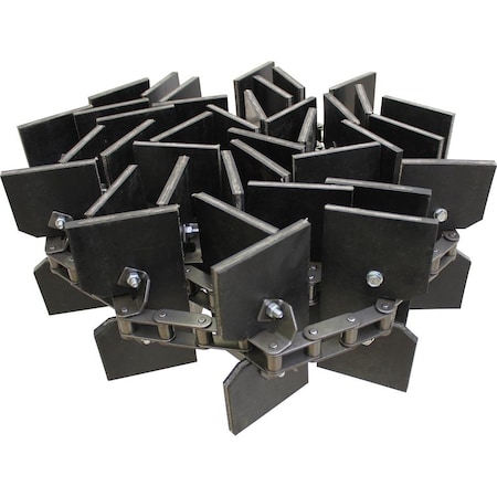 Aftermarket AM71149814 Clean Grain Elevator Chain, Rubber Paddles AM71149814-ABL